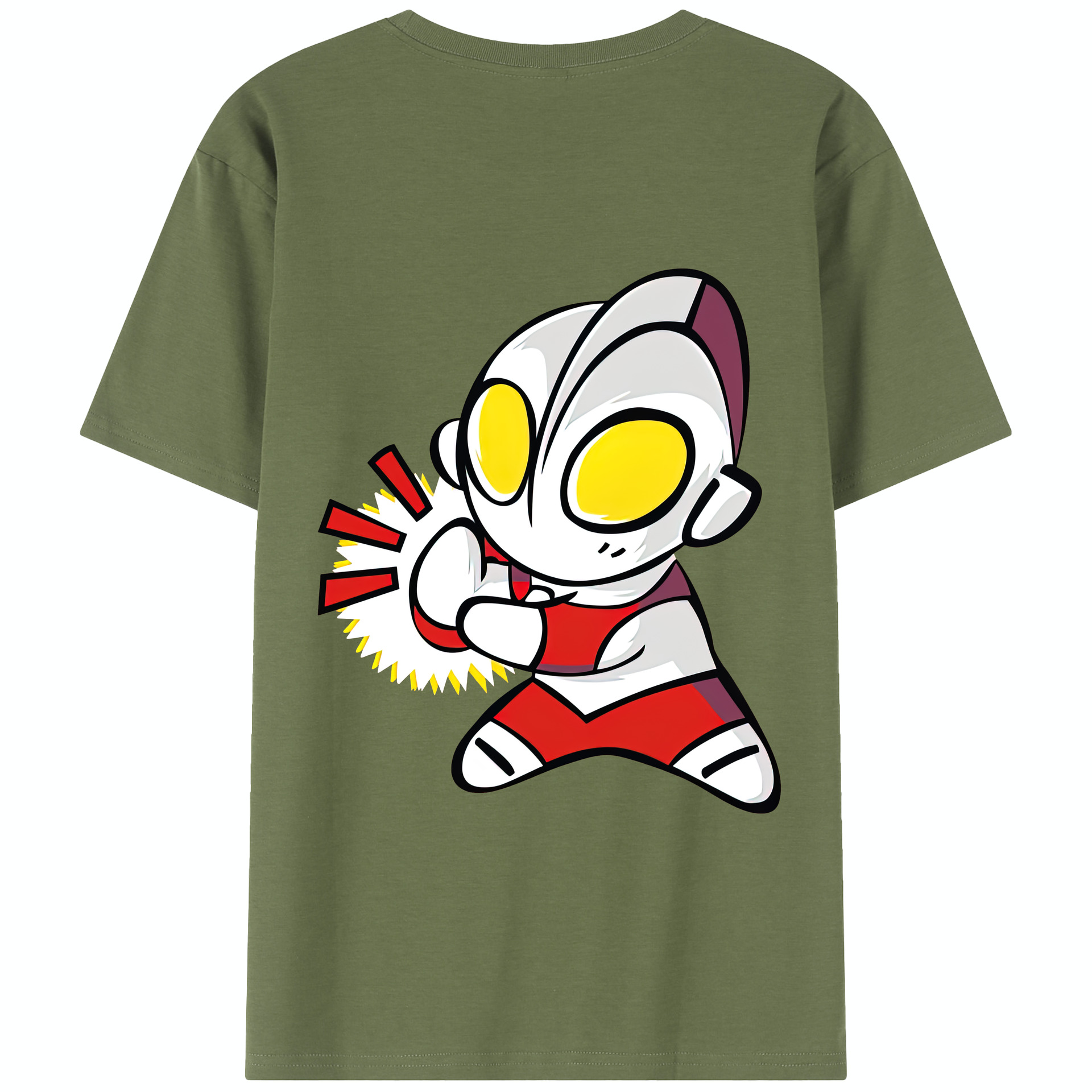 （画像用） ウルトラマン Ultraman 綿100％半袖Tシャツ（背面プリント）